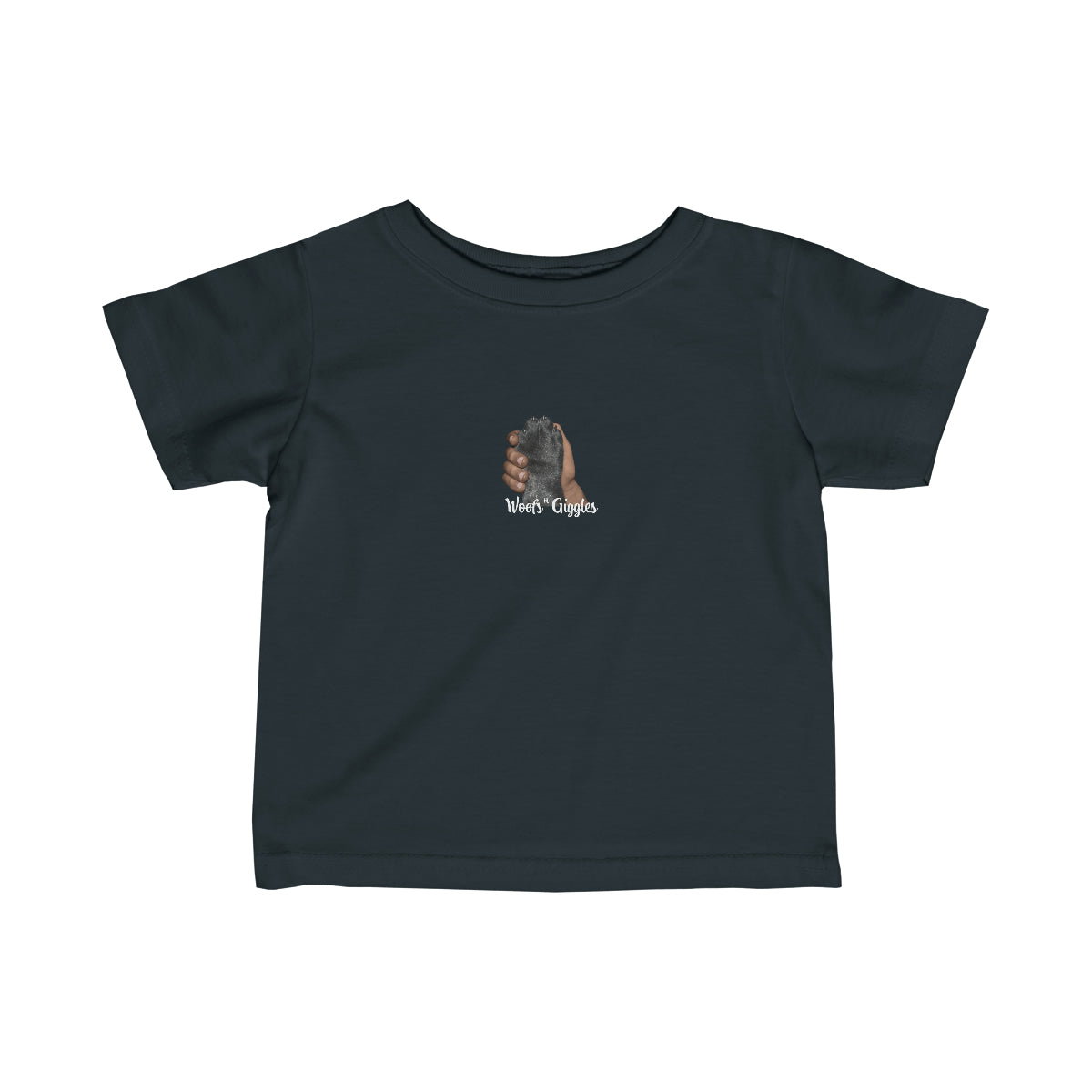 Pals Infant Fine Jersey Tee - Black Paw