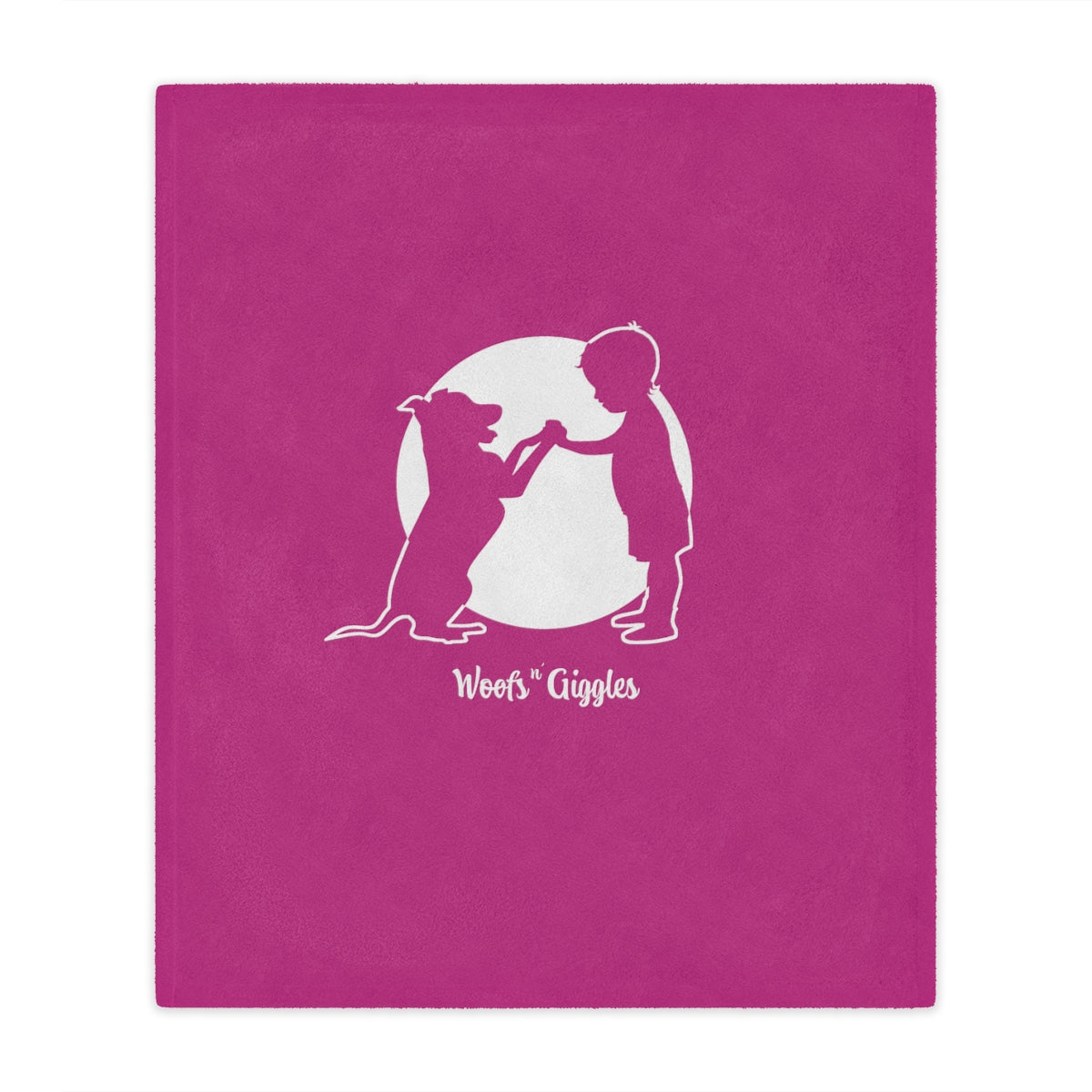 Woofs n' Giggles Minky Blanket - Pink