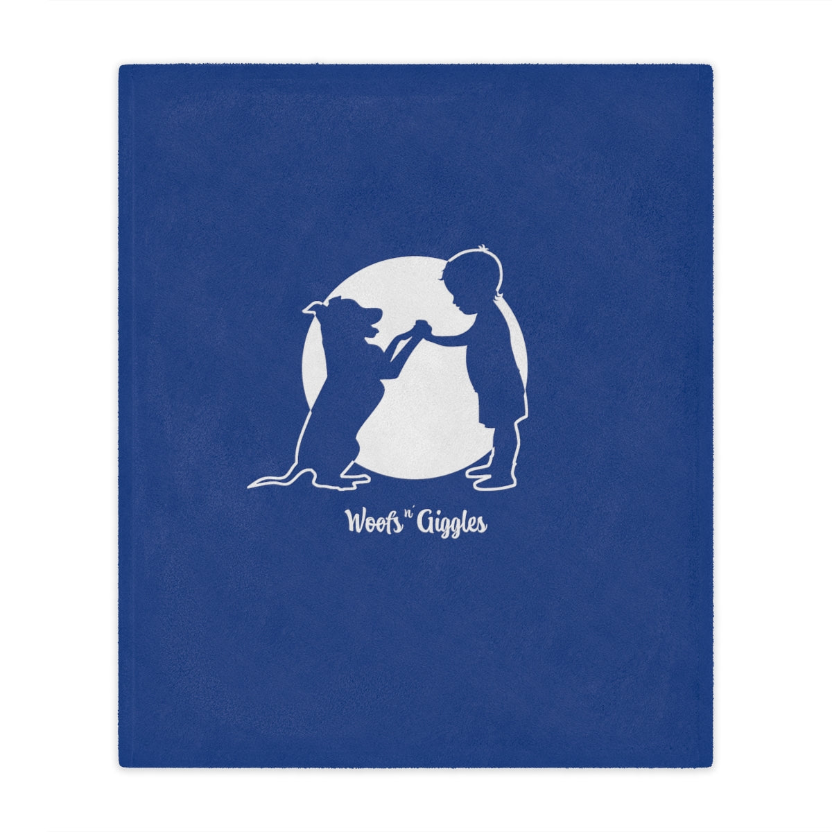 Woofs n' Giggles Minky Blanket - Blue