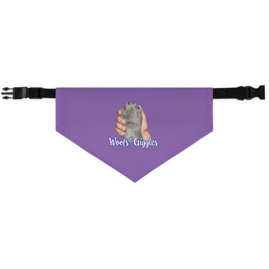 Tan/Gray Pet Bandana Collar