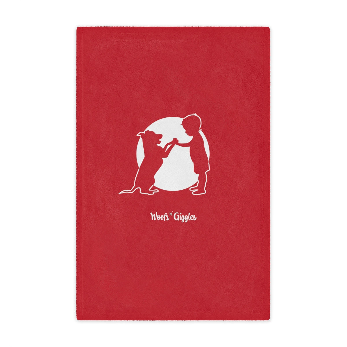 Woofs n' Giggles Minky Blanket - Red