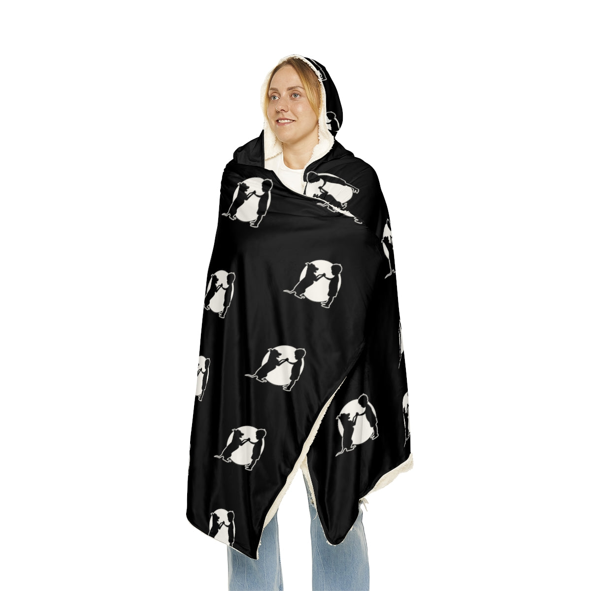 Friends Forever Snuggle Blanket - Black