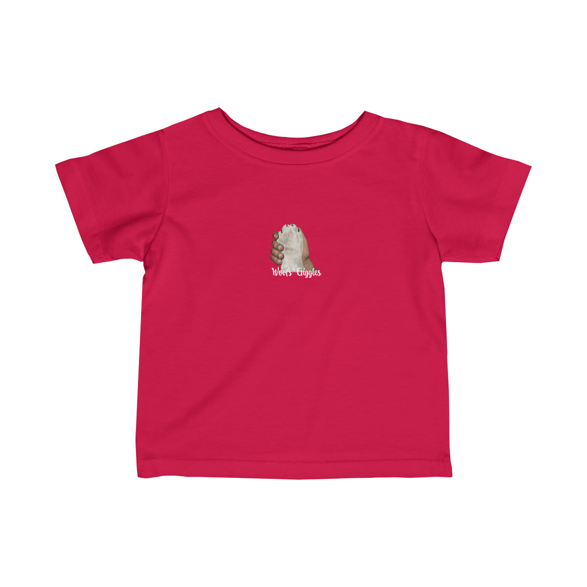 Pals Infant Fine Jersey Tee - White Paw