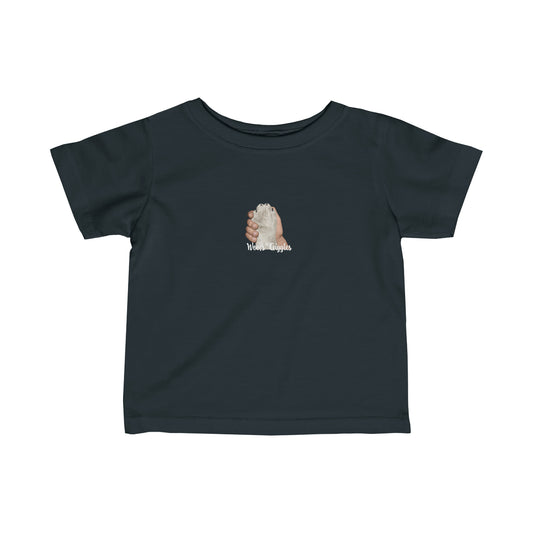 Pals Infant Fine Jersey Tee - White Paw