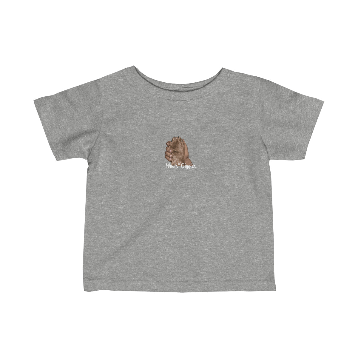 Pals Infant Fine Jersey Tee - Brown Paw