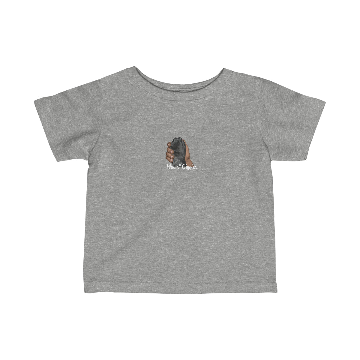 Pals Infant Fine Jersey Tee - Black Paw