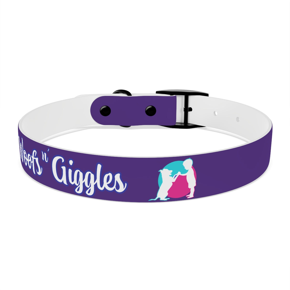 Woofs n' Giggles Dog Collar - Purple