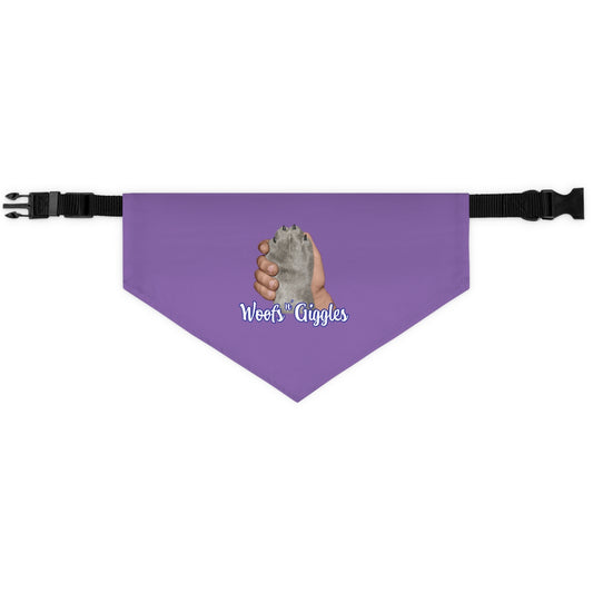 Med/Gray Pet Bandana Collar