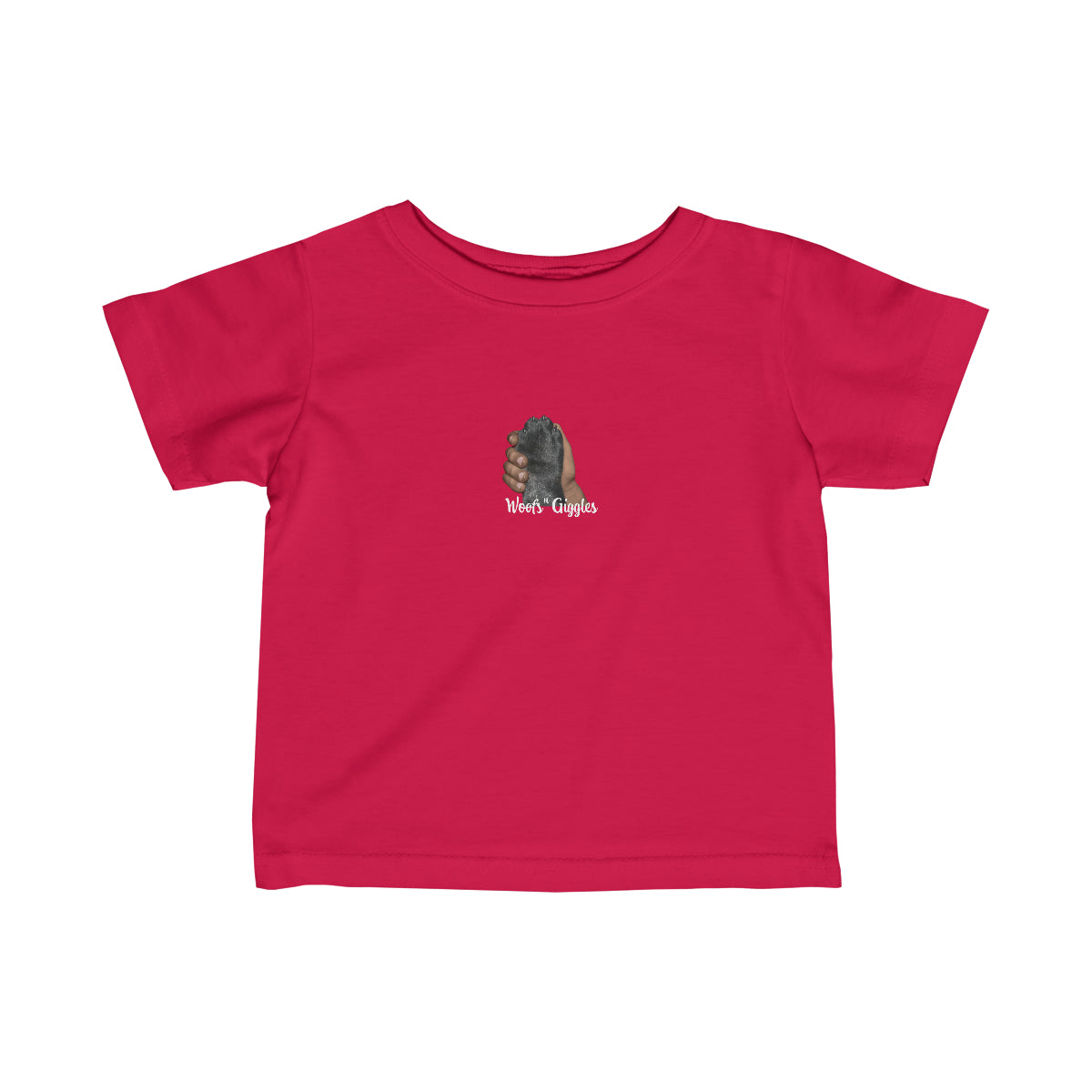 Pals Infant Fine Jersey Tee - Black Paw