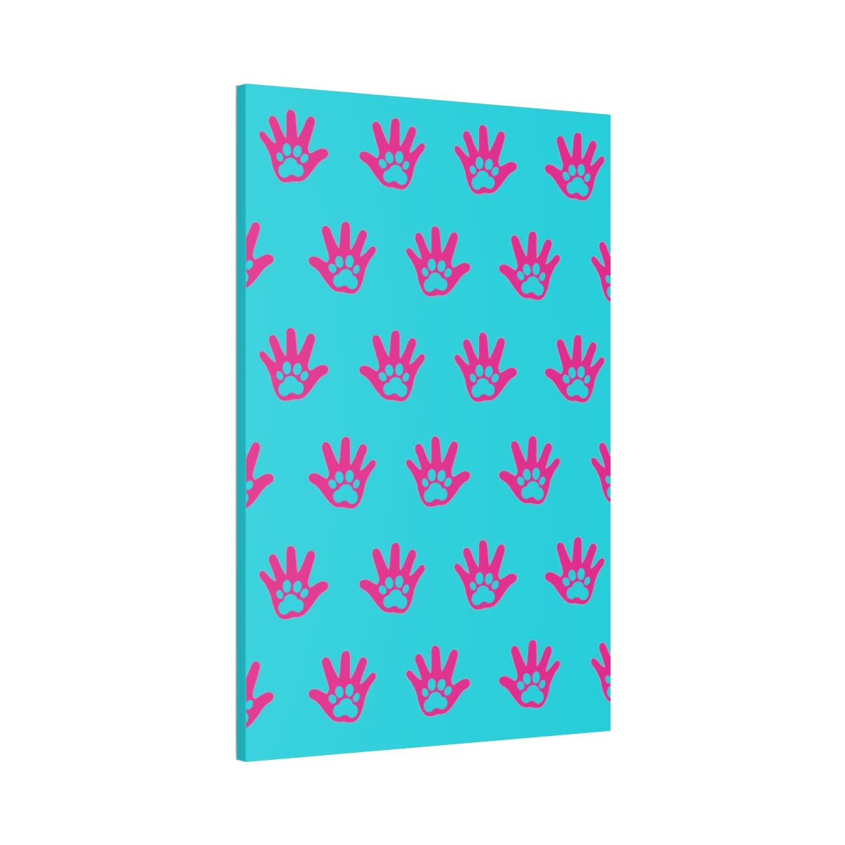 Paws n' Hands Canvas Stretched, 1.5'' - Special Edition blue