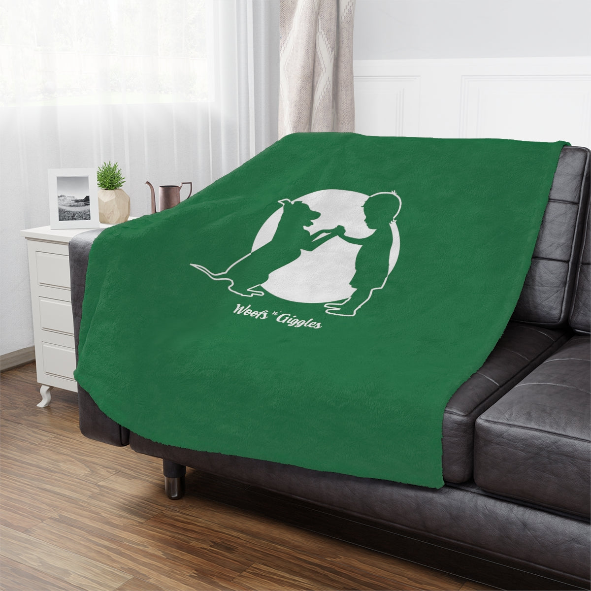 Woofs n' Giggles Minky Blanket - Green