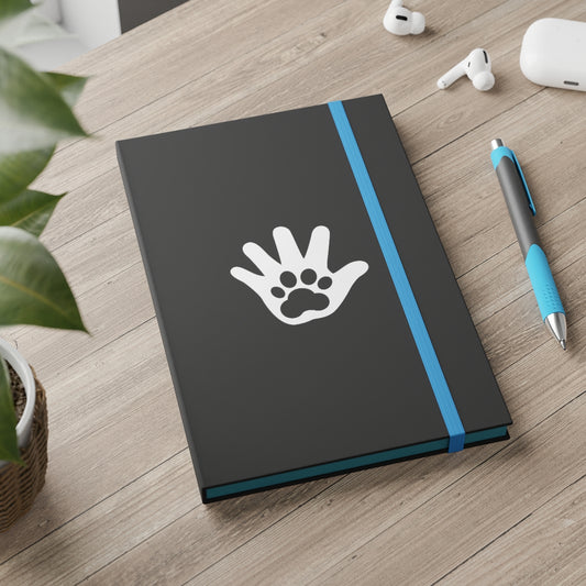 Paw n' Hand Ruled Notebook - Color Contrast