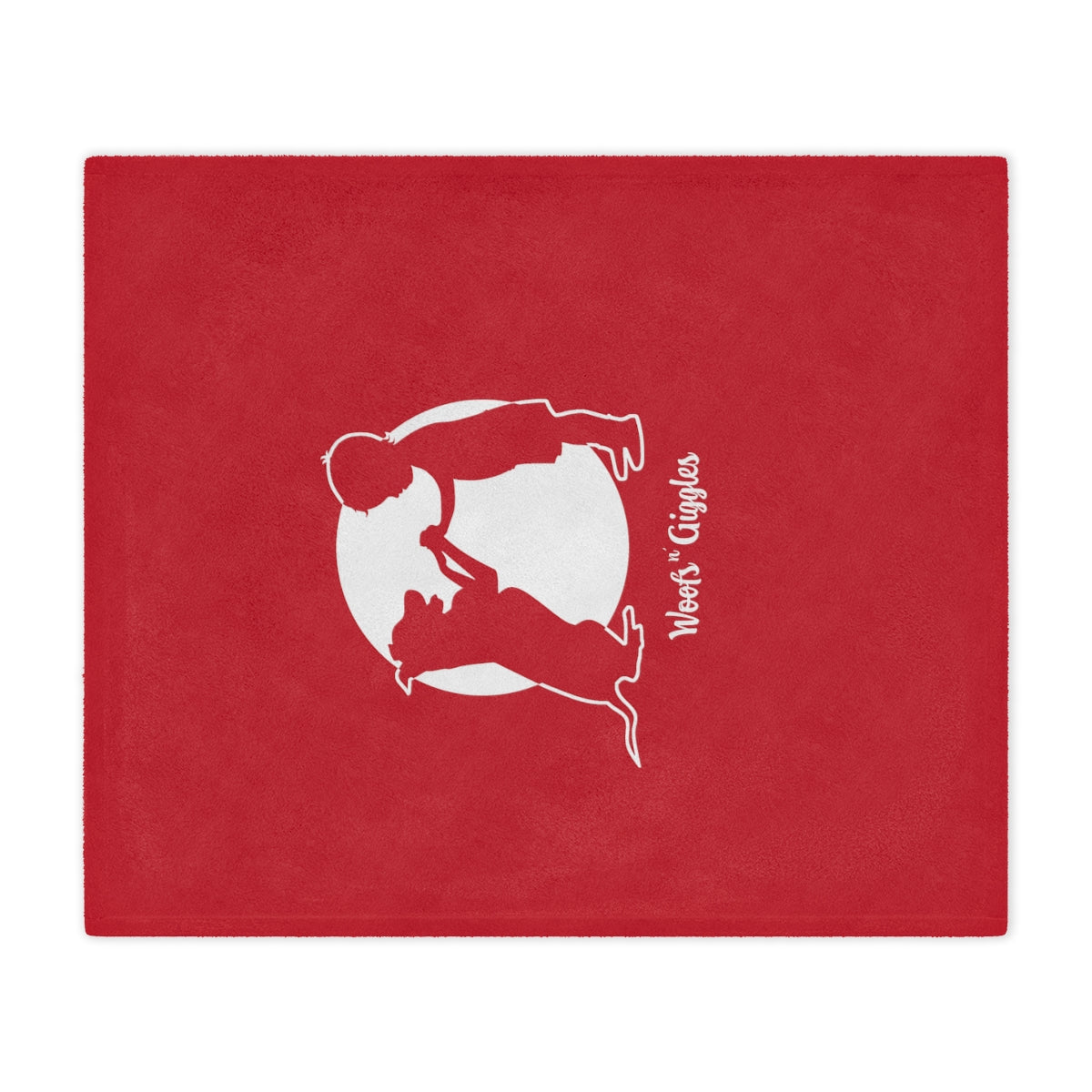 Woofs n' Giggles Minky Blanket - Red