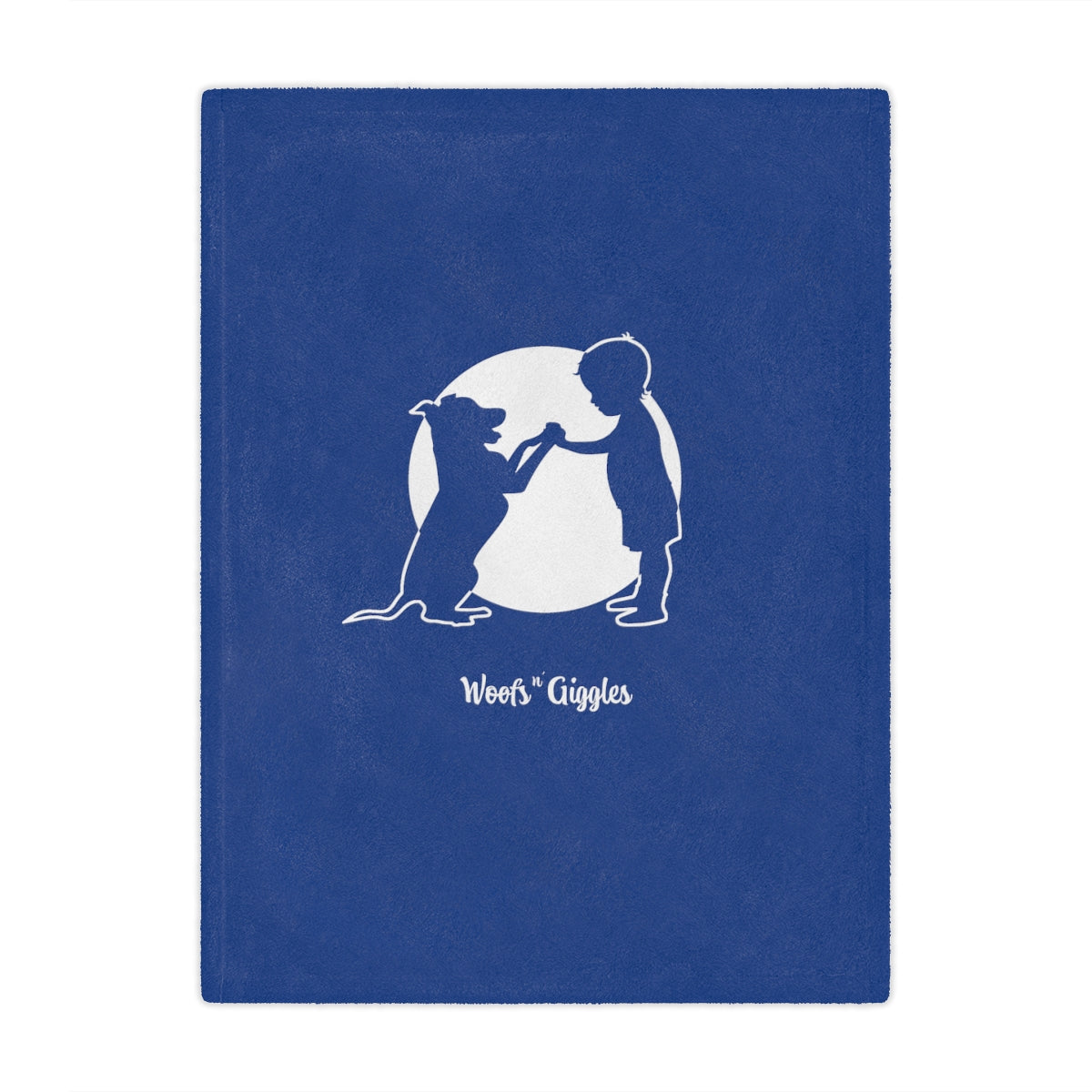 Woofs n' Giggles Minky Blanket - Blue