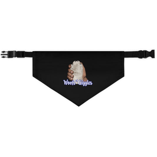 Dark/White Pet Bandana Collar
