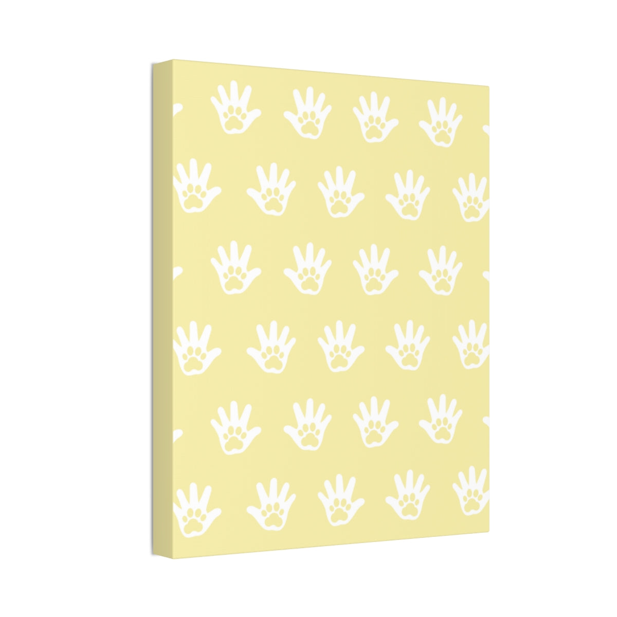 Paws n' Hands Canvas Stretched, 1.5'' - Buttermilk Yellow