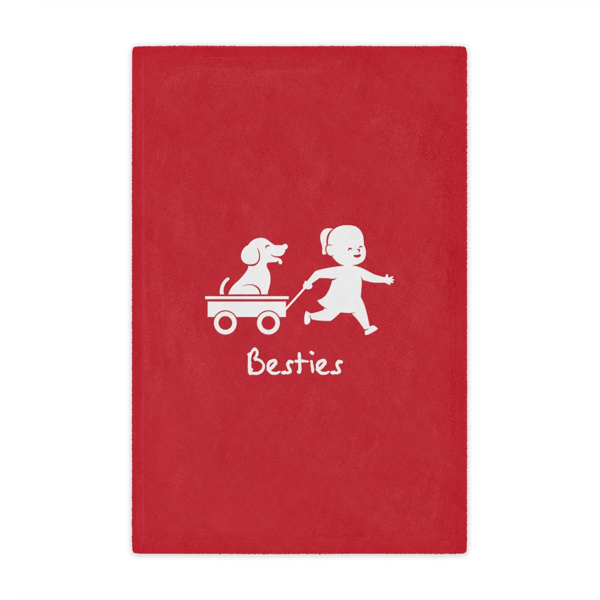 Besties Minky Blanket - Red