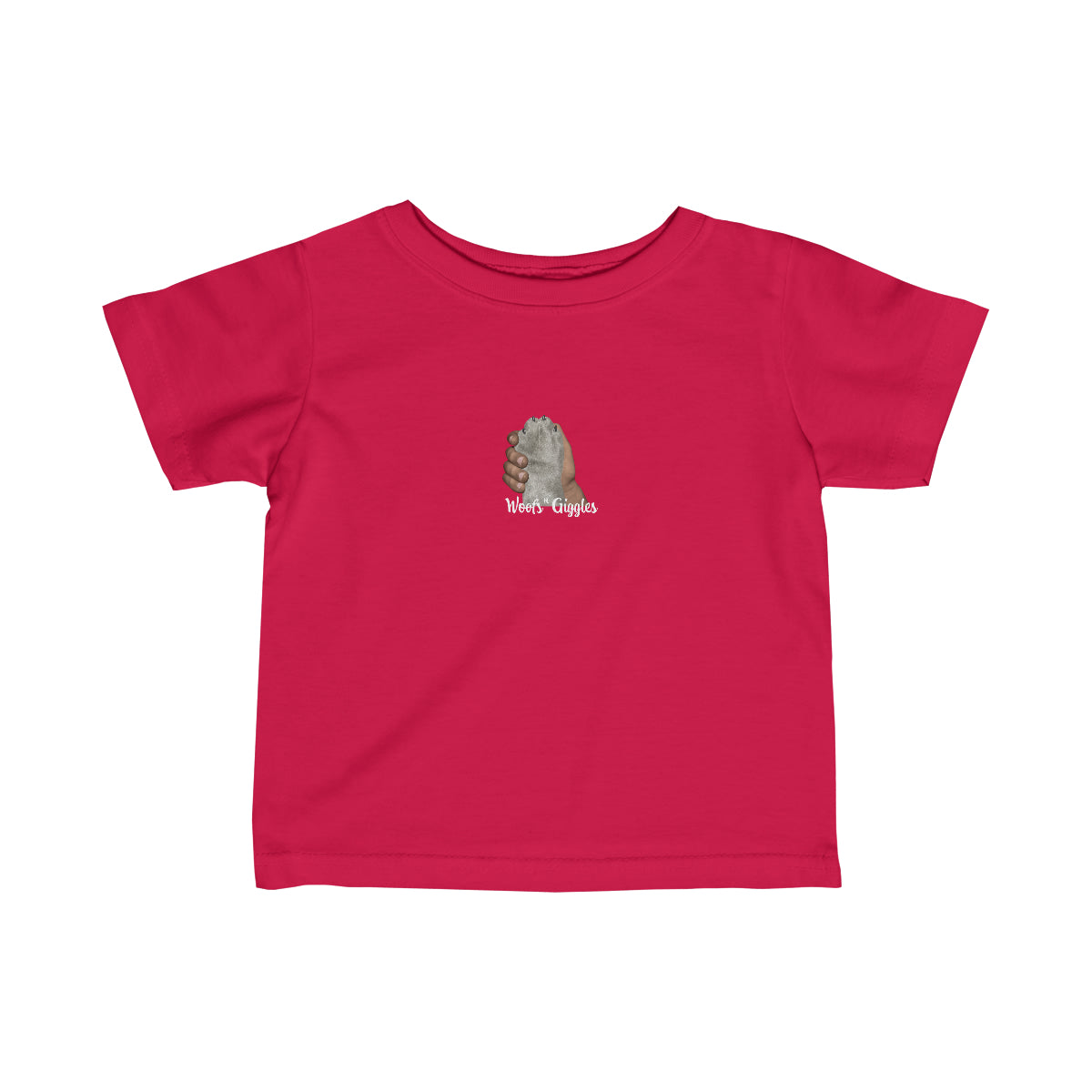 Pals Infant Fine Jersey Tee - Silver Paw