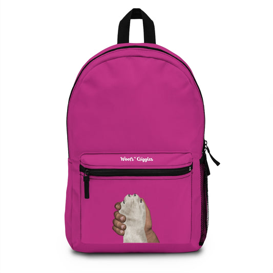 Dark/White Pink Backpack