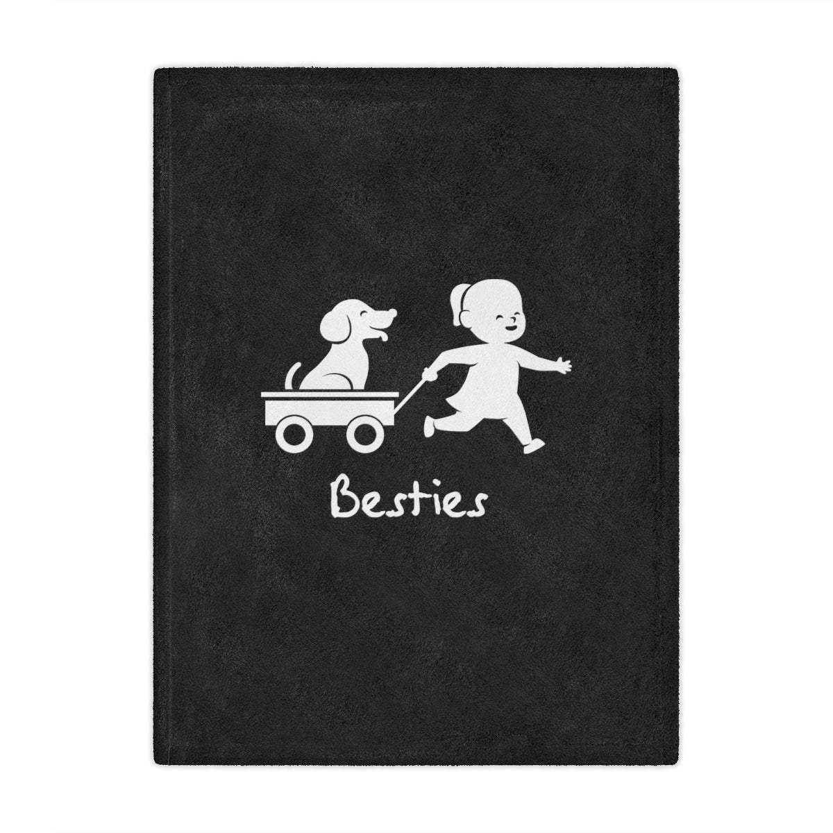 Besties Minky Blanket - Black