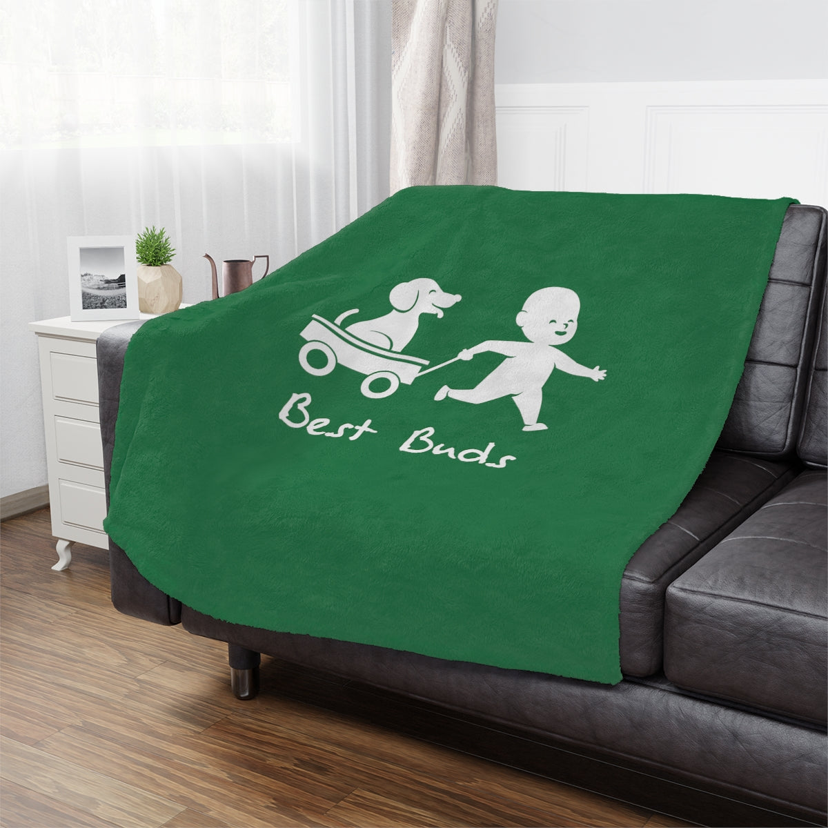 Best Buds Minky Blanket - Green