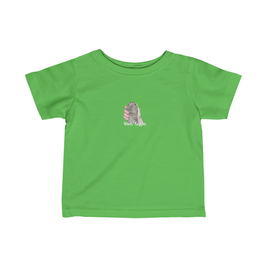 Pals Infant Fine Jersey Tee - Silver Paw