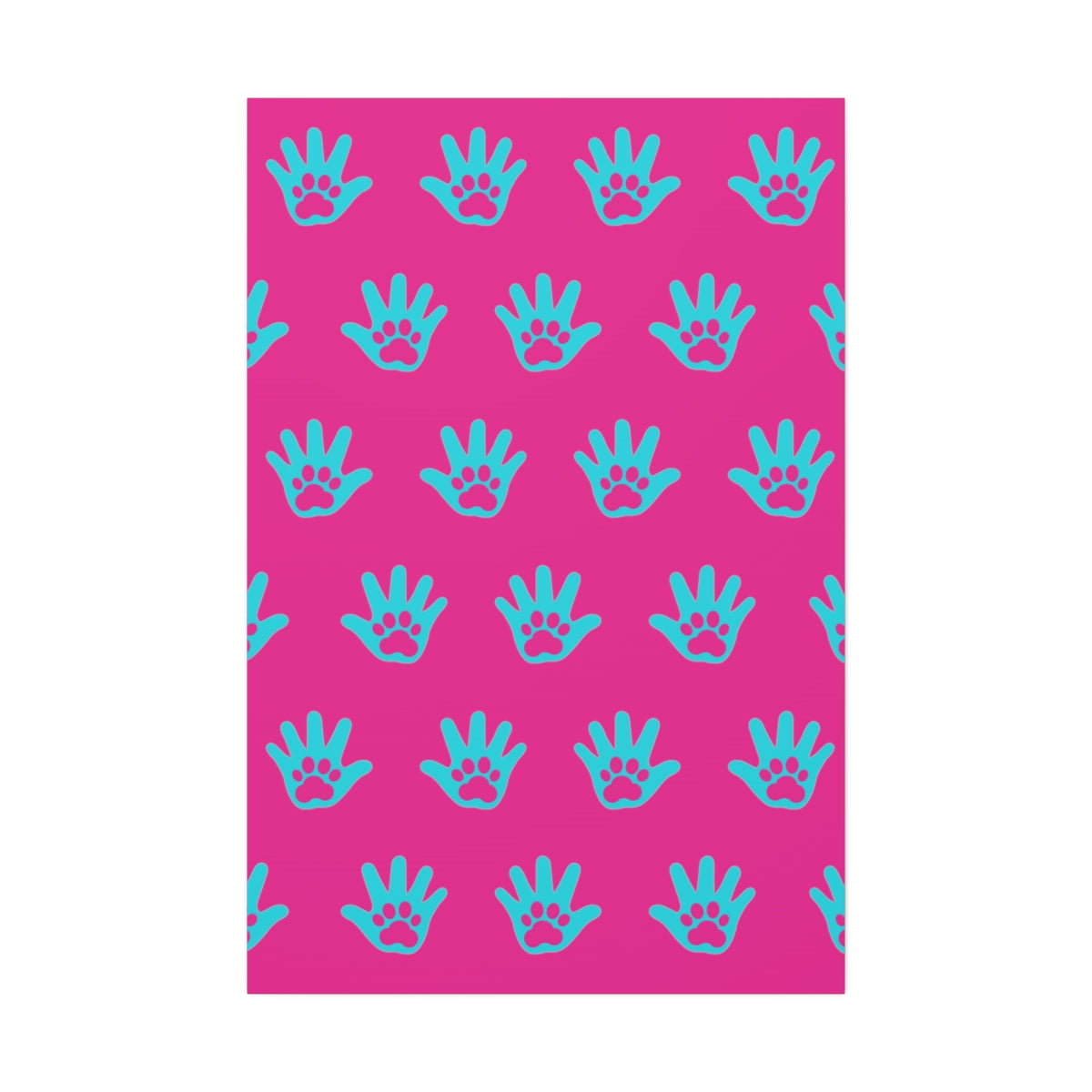 Paws n' Hands Canvas Stretched, 1.5'' - Special Edition Pink