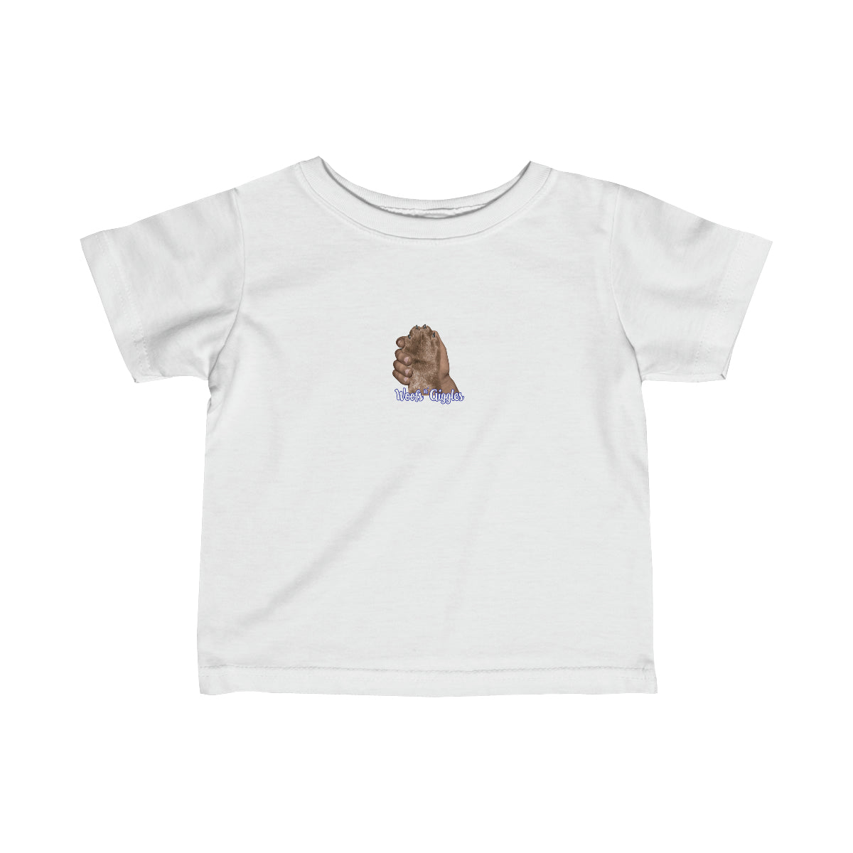 Pals Infant Fine Jersey Tee - Brown Paw