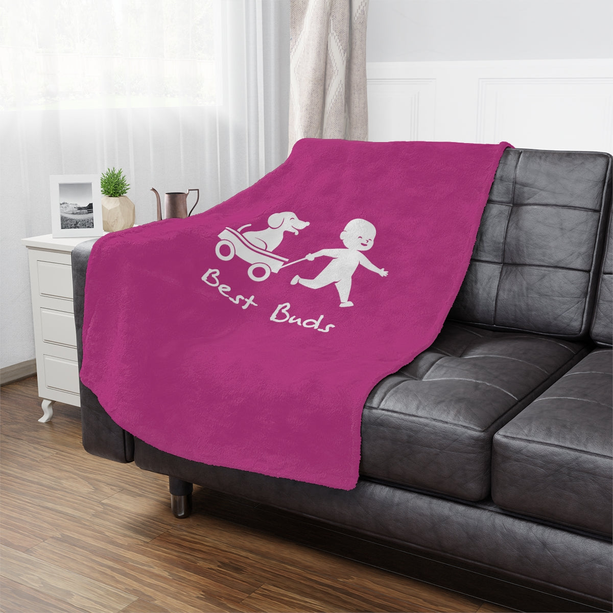 Best Buds Minky Blanket - Pink