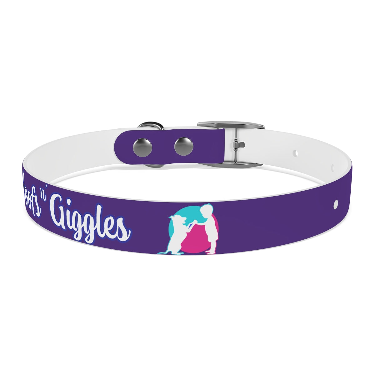 Woofs n' Giggles Dog Collar - Purple