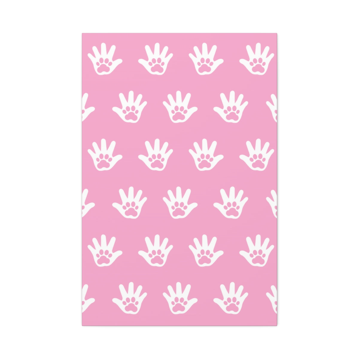 Paws n' Hands Canvas Stretched, 1.5'' - Blush Pink