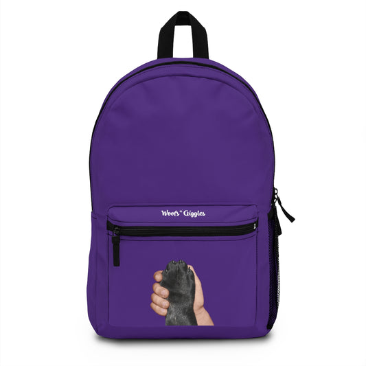 Tan/Black Purple Backpack