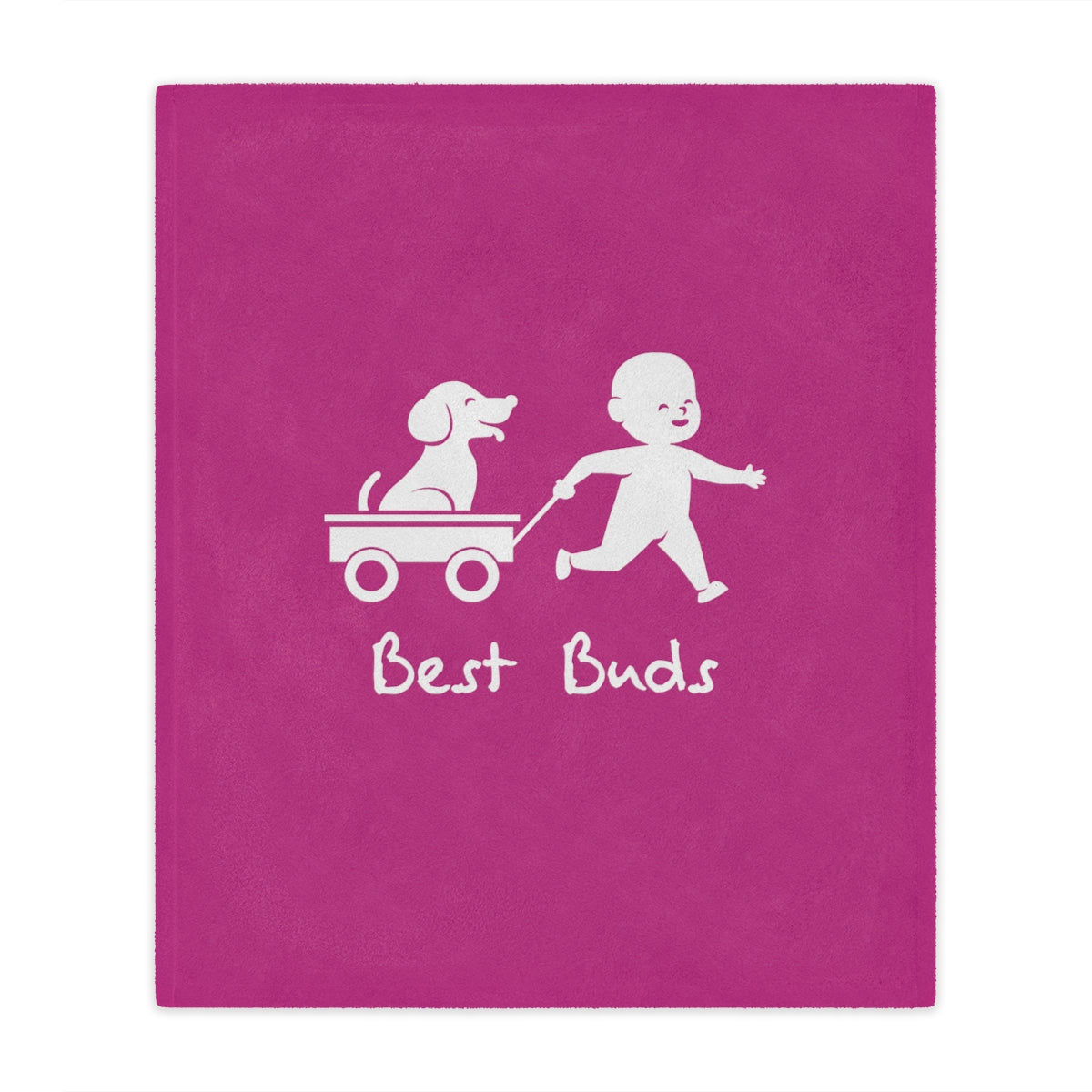 Best Buds Minky Blanket - Pink