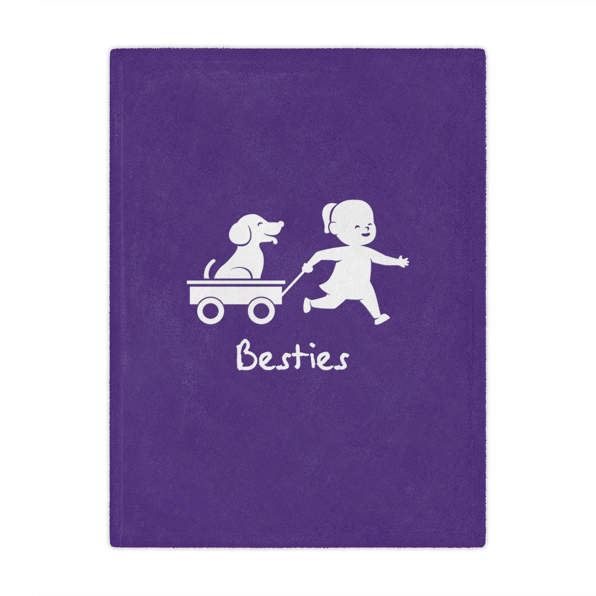 Besties Minky Blanket - Purple