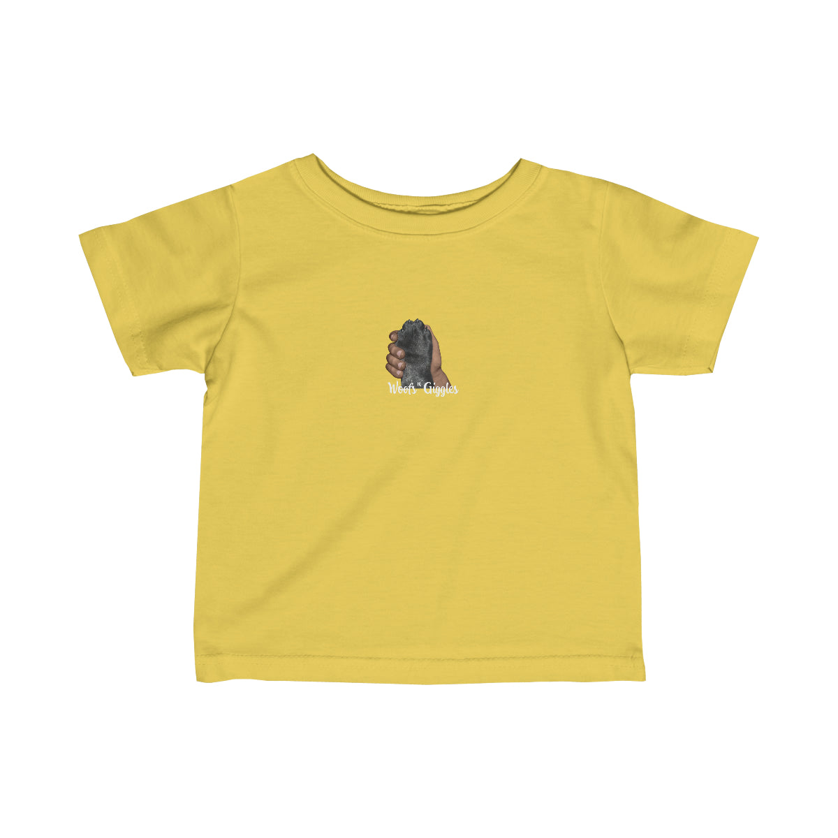 Pals Infant Fine Jersey Tee - Black Paw