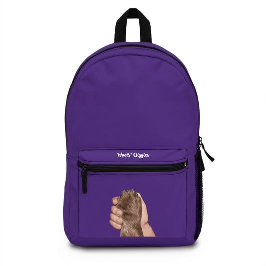 Tan/Brown Purple Backpack