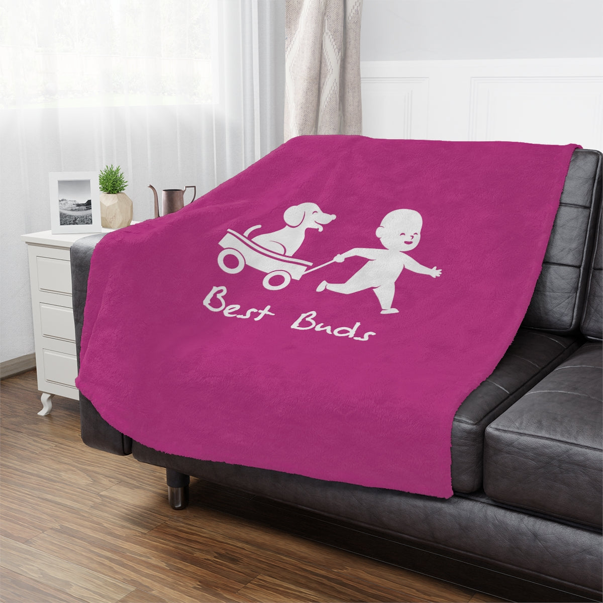 Best Buds Minky Blanket - Pink