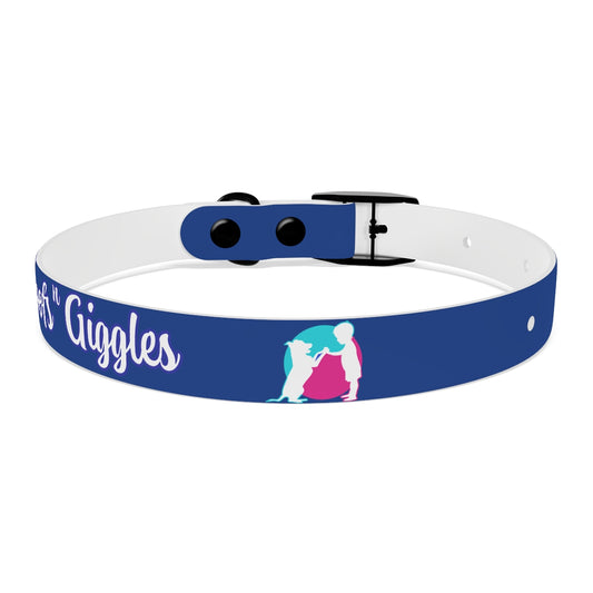 Woofs n' Giggles Dog Collar - Navy
