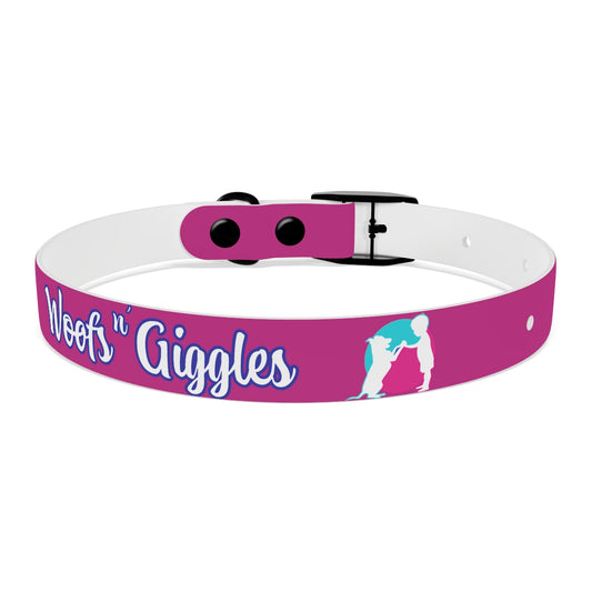 Woofs n' Giggles Dog Collar - Pink
