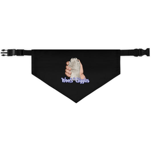 Tan/White Pet Bandana Collar