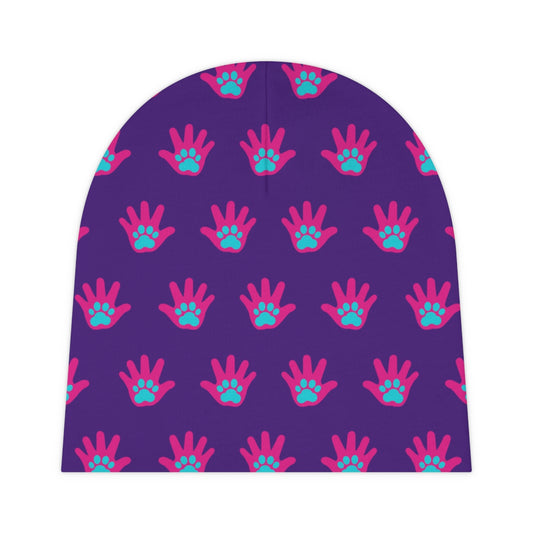 Paws n' Hands Baby Beanie - Purple