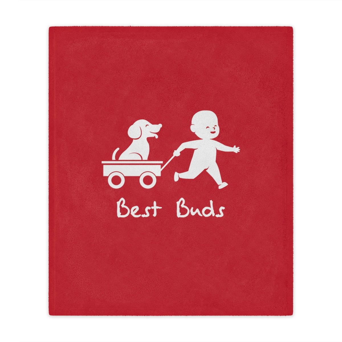 Best Buds Minky Blanket - Red