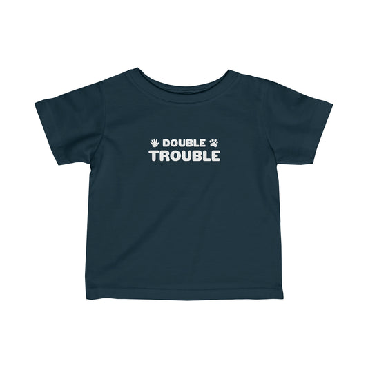 Double Trouble Infant Fine Jersey Tee - Choose Your Color